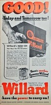 WILLARD BATTERIES-GOOD TODAY &amp; TOMMORROW-WWII 1942 Vintage Print Ad-Comm... - £9.25 GBP