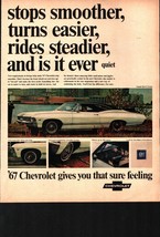 1967 Chevrolet Vintage Print Ad Impala Chevy Smoother Easier Steadier Quiet GM - $24.11