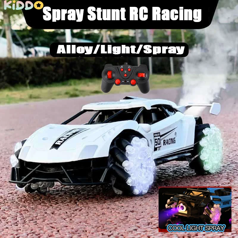 4WD RC Car Spray Lighting Sports Car 2.4G Remote Control Car GTR High Speed - £42.03 GBP