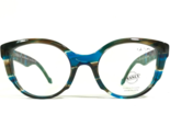 Struktur Gafas Monturas The TROUVILLE Blue Wave Cejas Ojo de Gato 49-20-145 - $325.92