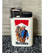 Vintage MARLBORO MAN Double Sided Cowboy w/ Saddle Lighter SIBJET Made i... - $145.39 MXN