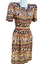 Vintage80s 90s POSITIVE ATTITUDE Western Style rayon Dress Size 4P - £15.63 GBP