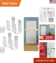 Heavy Duty Door Security Brackets - 700lbs Protection, Easy Installation - $49.50