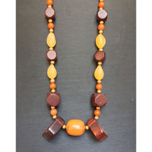 VINTAGE AMBER NECKLACE SKY - $51.48