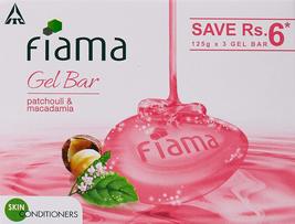 Fiama Di Wills Patchouli &amp; Macadamia Soft Glowing Skin Gel Bar, 125g (Pack Of 3) - $17.40