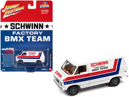 1976 Chevrolet G20 Van White with Stripes &quot;Schwinn Factory BMX Team&quot; &quot;Pop Cultur - £16.17 GBP
