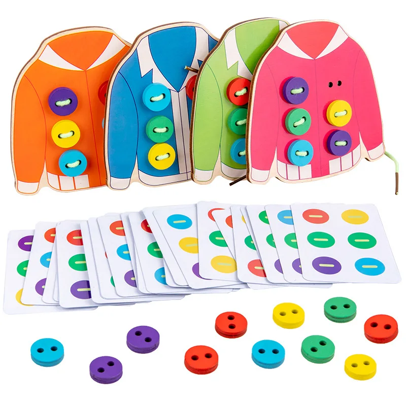Children&#39;s Fun Montessori Learn Basic Life Skills Teaching Aids Clothes - £11.48 GBP