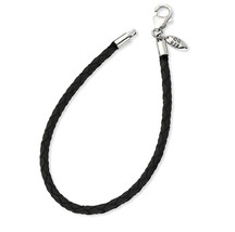 925 Sterling Silver Reflections Black Leather Bead - - £189.82 GBP