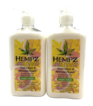 Hempz Pink Citron &amp; Mimosa Flower Energizing Herbal Moisturizer 17 fl.oz-2 Pack - £26.21 GBP