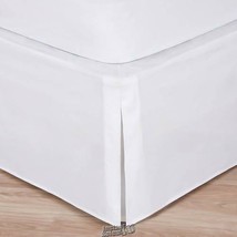 Wrap-Around Tailored 14&#39;&#39; Bedskirt White Full - £14.18 GBP