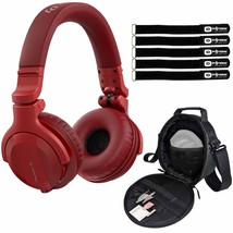 Pioneer HDJ-CUE1BT Bluetooth Wireless DJ Headphones in Matte Red w Carry Case - £137.88 GBP