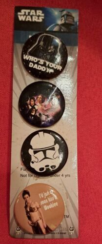 4 Star Wars Pinbacks Set (4 different) - $5.00