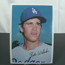 Bob Welch 1981 Topps Los Angeles Dodgers 5x7 Super Jumbo Checklist Baseball Card - £27.32 GBP