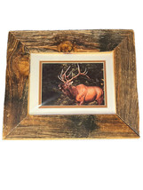 Edward Aldrich “Call To The Rivals” - Bull Elk Photo Print  Wood Framed Matted - £73.48 GBP