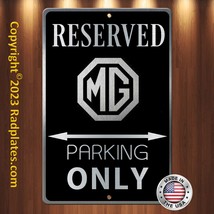 MG Parking 8&quot;x12&quot; Brushed Aluminum and translucent Classy Black sign - £15.57 GBP