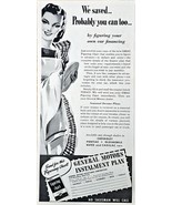 GENERAL MOTORS-We saved probably you can too..1941 Vintage Print Ad-Chev... - $17.12 CAD
