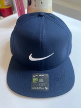 Nike Aerobill Snapback Golf Hat Unisex Sportswear Hat Cap Navy NWT BV1075-451 - £56.82 GBP