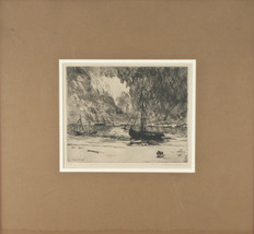 &quot;Coming Storm, Destroyers Going to Sea&quot; By Philip Little 1917 Signed Etching - £490.04 GBP