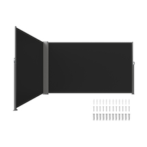 VEVOR Retractable Side Awning, 71&#39;&#39;x 236&#39;&#39; Aluminum, 280g Polyester, Black - €148,18 EUR