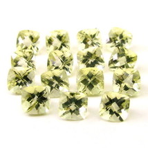 12.6Ct 15pc Lot Natural Lemon Quartz Cushion VSI Faceted Loose Gemstones - £19.04 GBP