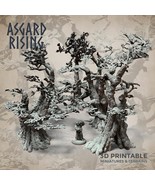 3D Printed Asgard Rising Oak Modular Forest Set 32mm Ragnarok D&amp;D - €12,67 EUR+