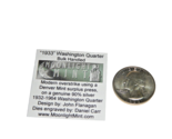 Very Rare 1933 Silver Washington Quarter Fantasy Overstrike Daniel Carr - £643.06 GBP