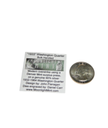Very Rare 1933 Silver Washington Quarter Fantasy Overstrike Daniel Carr - $791.99