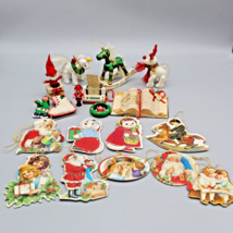 19 Piece Lot Christmas Ornament Kurt Adler Wooden 10 pc &amp; Old World Die Cut 9pc - £18.27 GBP