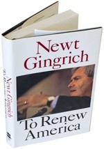 Newt Gingrich To Renew America Signed Hardcover 1995 Speaker Of The House 90s Hc - £21.11 GBP