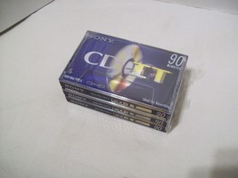 Lot of 3 New SONY CD-IT Blank 90-Minute Audiocassette Tape High Bias sli... - $16.82