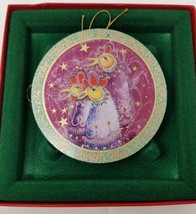 Christmas Ornament P Buckley Moss Three French Horns Signed Numbered COA - £15.14 GBP