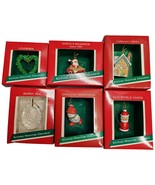 Lot of 6 Hallmark Christmas Tree Ornament Old English Village, Bunny Hug... - $553.65 MXN