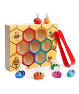 Toddler Fine Motor Skills Toy For 3 4 5 Year Old - Clamp Bee To Hive Mat... - £17.63 GBP