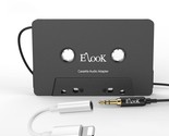 Cassette Aux Adapter Kit For Car, Includes One Smartphone To 3.5 Mm Head... - $32.29