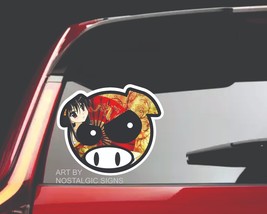 JDM sticker bomb Angry Pig Rally Decal Vinyl Drift Laptop Bottle Anime Girl 3PK - £3.91 GBP