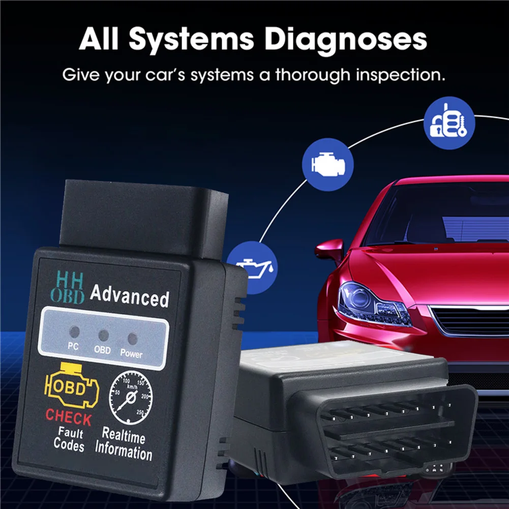 Hh Obd ELM327 V2.1 Wireless OBD2 Obdii Car Scanner - £50.75 GBP