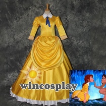 Tarzan Jane Porter Yellow Cosplay Costume Adult Ball Gown Halloween Part... - £80.37 GBP