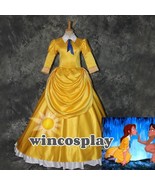 Tarzan Jane Porter Yellow Cosplay Costume Adult Ball Gown Halloween Part... - $140.18 CAD