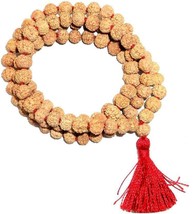 Rare 8 perline Mukhi Rudraksha Mala Java Origin 8 mm misura 109 certificate... - £42.10 GBP