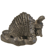 Vintage Miniature Pewter Armadillo Figurine - $213.62 MXN
