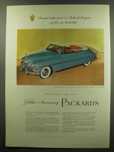 1949 Packard Golden Anniversary Custom Convertible Ad - Proudest achievement - $18.49