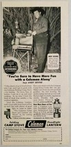 1949 Print Ad Coleman Camp Stoves &amp; Lanterns Actor Andy Devine Wichita,KS - £8.91 GBP