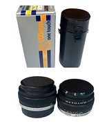 Vtg Olympus OM-System F Zuiko 765601 Lot of 2 Lenses and Storage Case Japan - $137.33 CAD