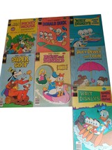 Vtg 1966-80 Mixed Lot 7 Walt Disney:Donald Duck, Goofy, Huey, Dewey Comic Books - £15.65 GBP