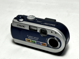 Sony Cyber-shot DSC-P20 1.3MP Compact Camera Body Blue Tested &amp; WORKS!!!! - £23.72 GBP