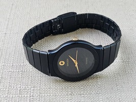 Gruen Quartz Wristwatch Black Tone Metal Unisex Vintage Analog Wrist Watch - £54.07 GBP