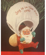 SIGNED Hallmark Keepsake Joy is in the Air Christmas Ornament Santa Para... - $5.75
