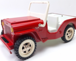 Vintage Red TONKA JEEP - Pressed Steel - 10&quot; Made In Canada - $57.96