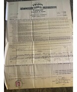 Altes Oldtimer Palästina Dokument L Union Company Kraftfahrzeugpolitik 1939 - $137.12 CAD
