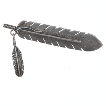 Large Harvey Mace Navajo feather pin - $94.05